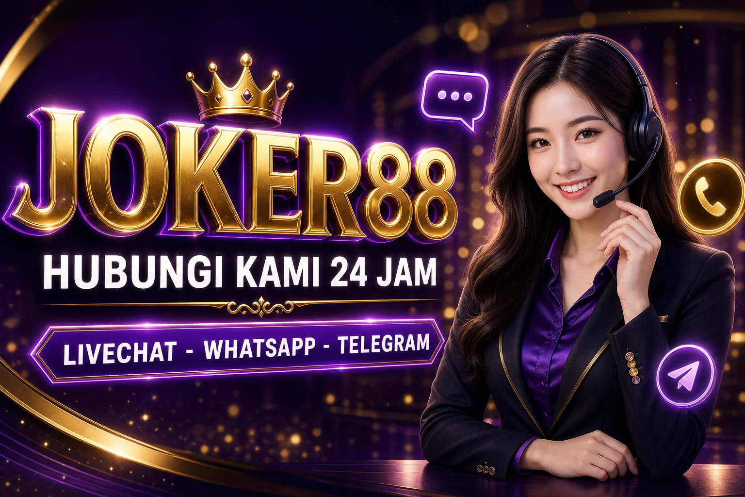 Hubungi Kami JOKER88 Goceng — Livechat, WhatsApp & Telegram Resmi